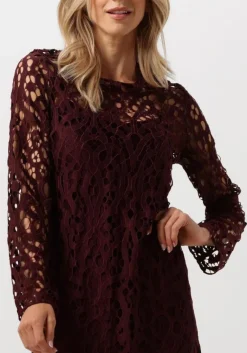 VANILIA rode midi jurk lace midi dress><noscript><img width=