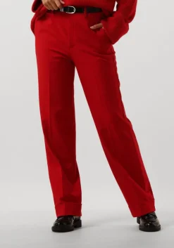 VANILIA rode pantalon regular viscose pants>DAMES Broeken