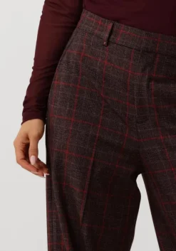 VANILIA rode wijde broek regular checkered pants><noscript><img width=