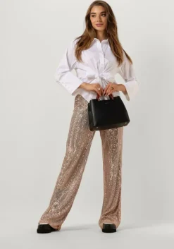 roségouden co'couture pantalon sage sequin pant