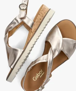 GABOR roségouden sandalen met hak 751.1><noscript><img width=