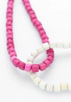 BONNIE STUDIOS kettingen double pink necklace>DAMES Sieraden