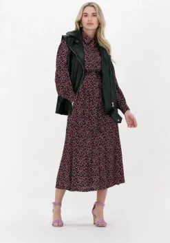 COLOURFUL REBEL midi jurk kera small flower maxi shirt dress><noscript><img width=