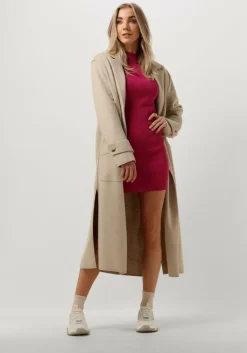 COLOURFUL REBEL mini jurk aspen high neck knitted mini dress>DAMES Jurken