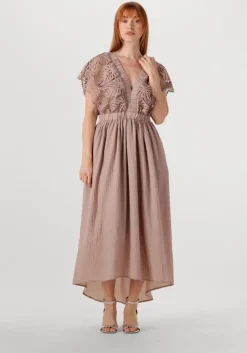 roze copenhagen muse midi jurk cole dress