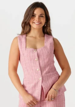 roze neo noir gilet perni glitz boucle waistcoat