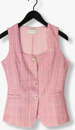 roze neo noir gilet perni glitz boucle waistcoat