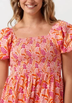 roze omoda atelier maxi jurk x kae