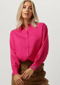 POM AMSTERDAM blouses milly fiery pink>DAMES Blouses