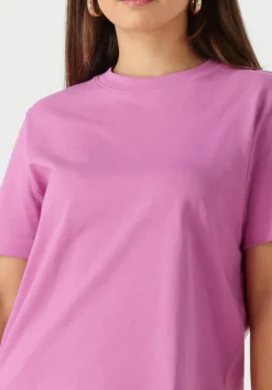 roze selected femme t-shirt slfessential ss boxy tee