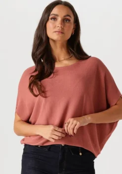 roze summum top oversized knitted top viscose blend knit