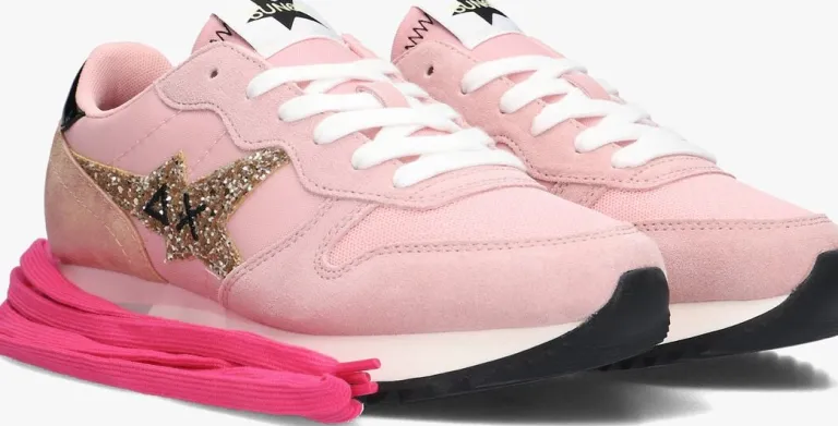 SUN68 lage sneakers stargirl glitter logo>DAMES Sneakers