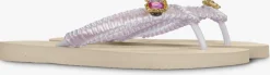 roze uzurii teenslippers pink macrame switch