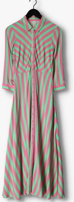 roze y.a.s. maxi jurk yassavanna long shirt dress