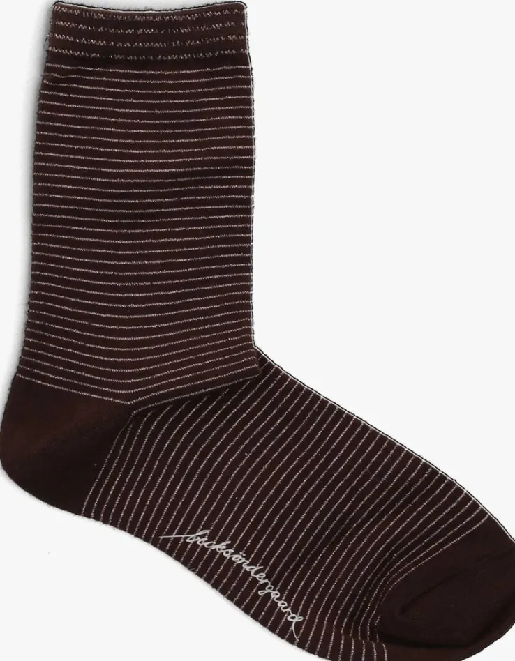 taupe becksondergaard sokken dover stripe sock