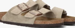 taupe birkenstock slippers arizona dames