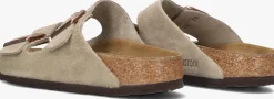 taupe birkenstock slippers arizona dames