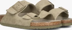 taupe birkenstock slippers arizona dames
