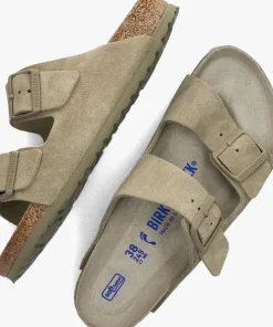 taupe birkenstock slippers arizona dames