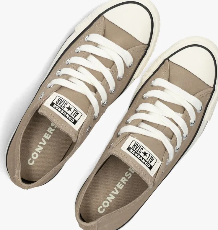 taupe converse lage sneakers chuck taylor all star ox vintage