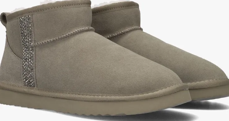 taupe lina locchi vachtlaarzen extreme glitter low