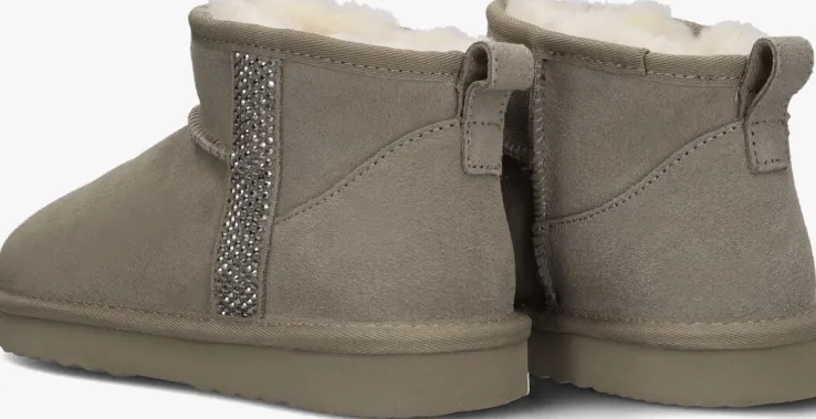 taupe lina locchi vachtlaarzen extreme glitter low