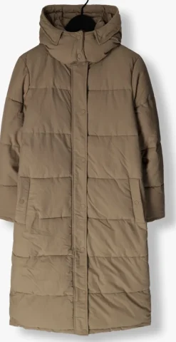 taupe notre-v gewatteerde jas nv-edna