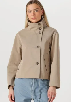 taupe object trenchcoats objgro re short jacket