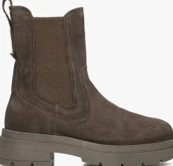 taupe red-rag chelsea boots 77514