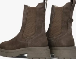 taupe red-rag chelsea boots 77514