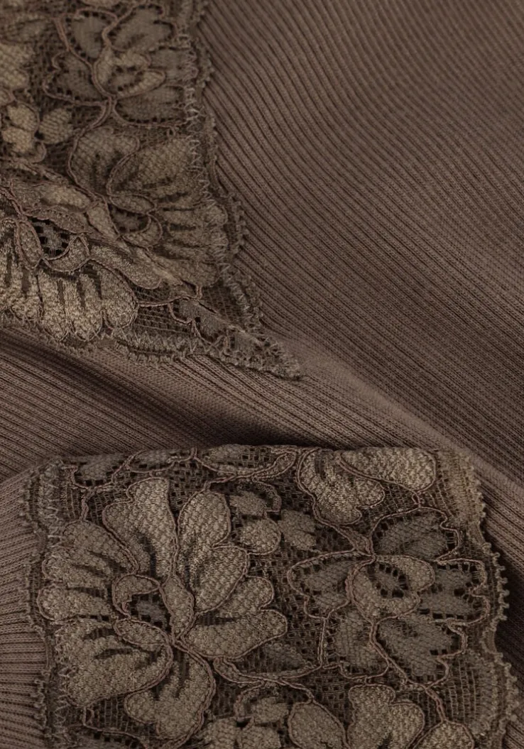 taupe rosemunde top bernadine organic t-shirt lace