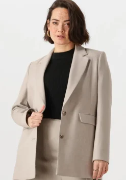 taupe selected femme blazer slfrita ls relaxed blazer