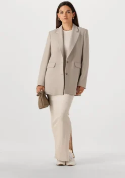 taupe selected femme blazer slfrita ls relaxed blazer