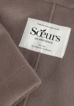 taupe soeurs de provence jack fleur jacket