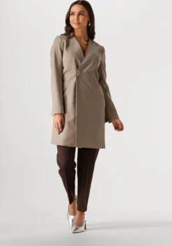 taupe vanilia blazer long viscose