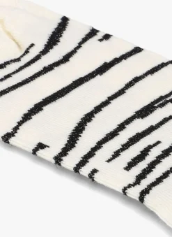 ALFREDO GONZALES te sokken glitter zebra pattern>DAMES Beenmode