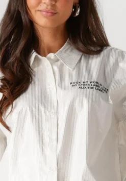 ALIX THE LABEL te blouses ladies woven pintstipe blouse><noscript><img width=