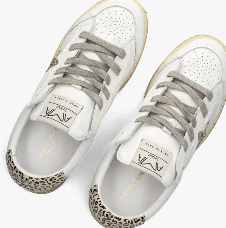 witte ama brand deluxe lage sneakers sun