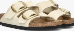 witte birkenstock slippers arizona big buckle dames
