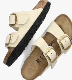 witte birkenstock slippers arizona big buckle dames