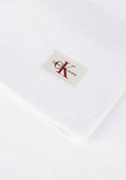 CALVIN KLEIN te top woven label rib sleeveless top><noscript><img width=