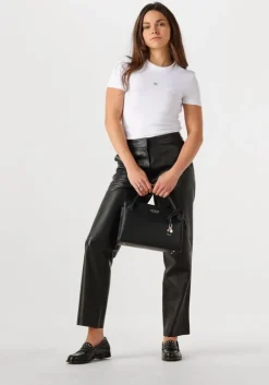 CALVIN KLEIN te t-shirt woven label rib fitted tee><noscript><img width=