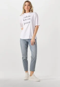 CALVIN KLEIN te t-shirt ss ckj logo tee>DAMES Tops & T-Shirts