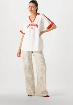 witte co'couture t-shirt siaracc oversize sporty v-tee