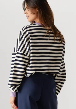 COLOURFUL REBEL te trui stripe contrast dropped shoulder sweat><noscript><img width=