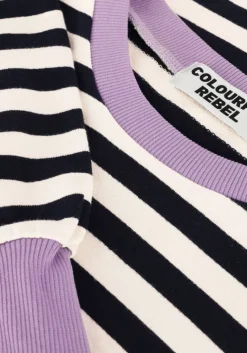 COLOURFUL REBEL te trui stripe contrast dropped shoulder sweat><noscript><img width=
