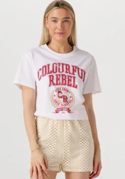 COLOURFUL REBEL te t-shirt cr varsity loosefit tee>DAMES Tops & T-Shirts