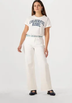 COLOURFUL REBEL te wijde broek gaias high rise wide leg denim pants><noscript><img width=