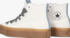witte converse hoge sneakers chuck taylor all star hi vintage