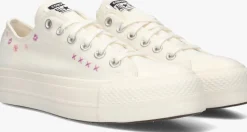 witte converse lage sneakers chuck taylor all star lift ox